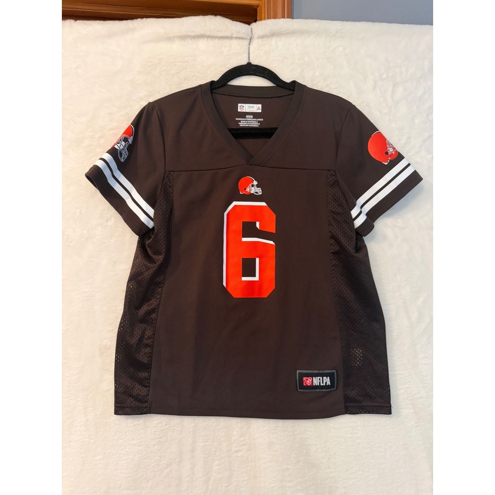 Cleveland Browns Baker Mayfield Jersey Womens Medium Brown Fanatics NFL Team #6